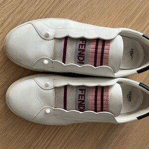 Fendi Pink Metallic Women’s Sneakers